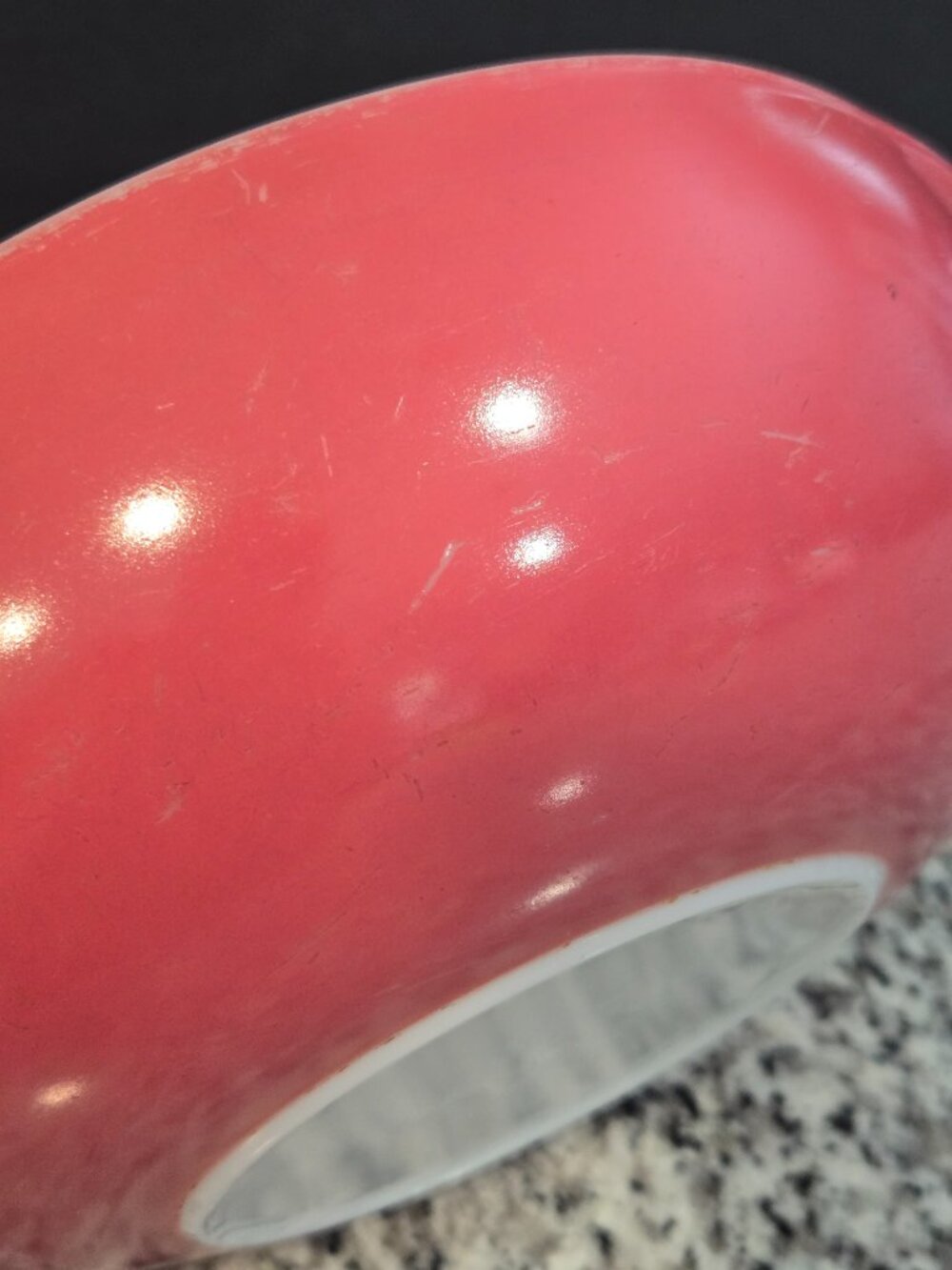 Vintage Pyrex 024 Flamingo Pink Round Casserole Ovenware Dish 2Qt Handles